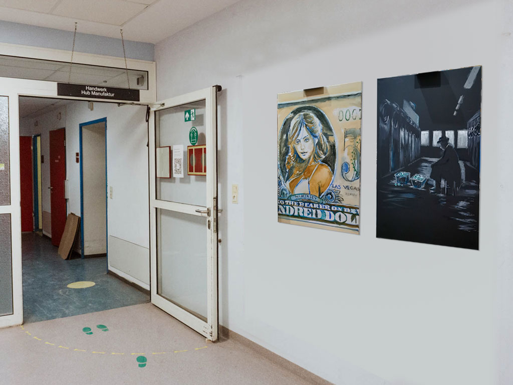 photo from exhibition "Money, money, money" at creative hub Bremen