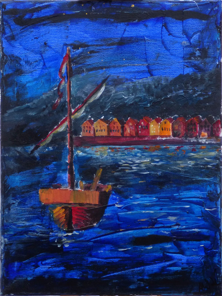 Bremen Bergen in 100 days 40x50 Acryl on canvas