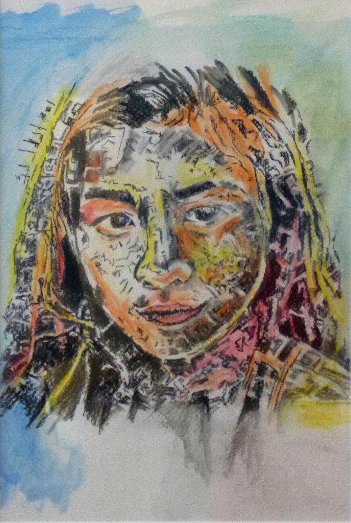 Clockworked Beauty - Watercolor on paper 20x30cm