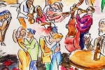 Illustration kubanische Nacht, Noche cubana, für ien Veranstaltung