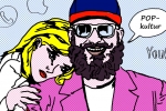 Illustration hipster, popkultur