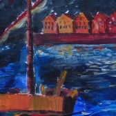 Kogge vor Bergen Bremen Bergen