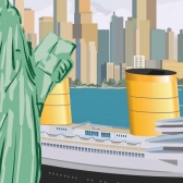 Bremen New York in viereinhalb Tagen Ausschnitt Poster NewYork